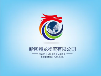 連杰的哈密翔龍物流有限公司logo設(shè)計(jì)