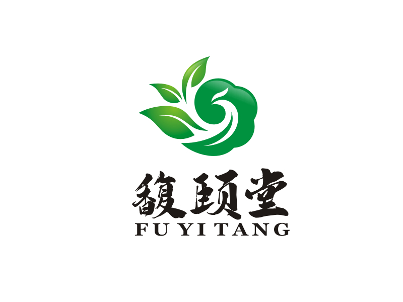 梁宗龍的馥頤堂茶葉logo設(shè)計