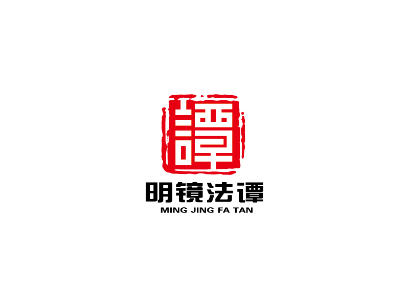 楊忠的明鏡法譚logo設(shè)計(jì)